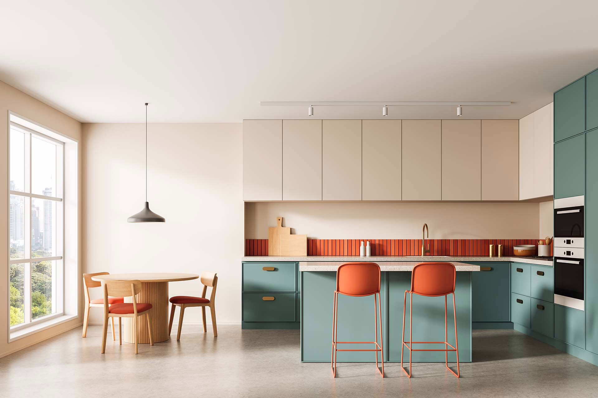 a modern kitchen